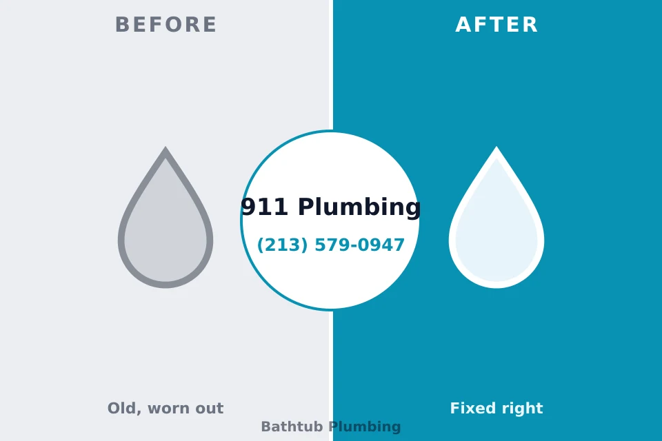 Before and after: plumbing repair Hemlock Farms, PA